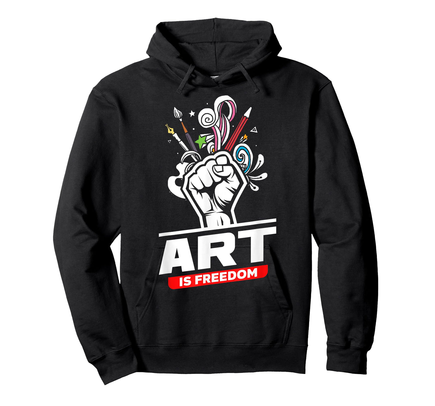 Art Is Freedom Funny Artist Crafter Art Teacher Painter T-Shirt