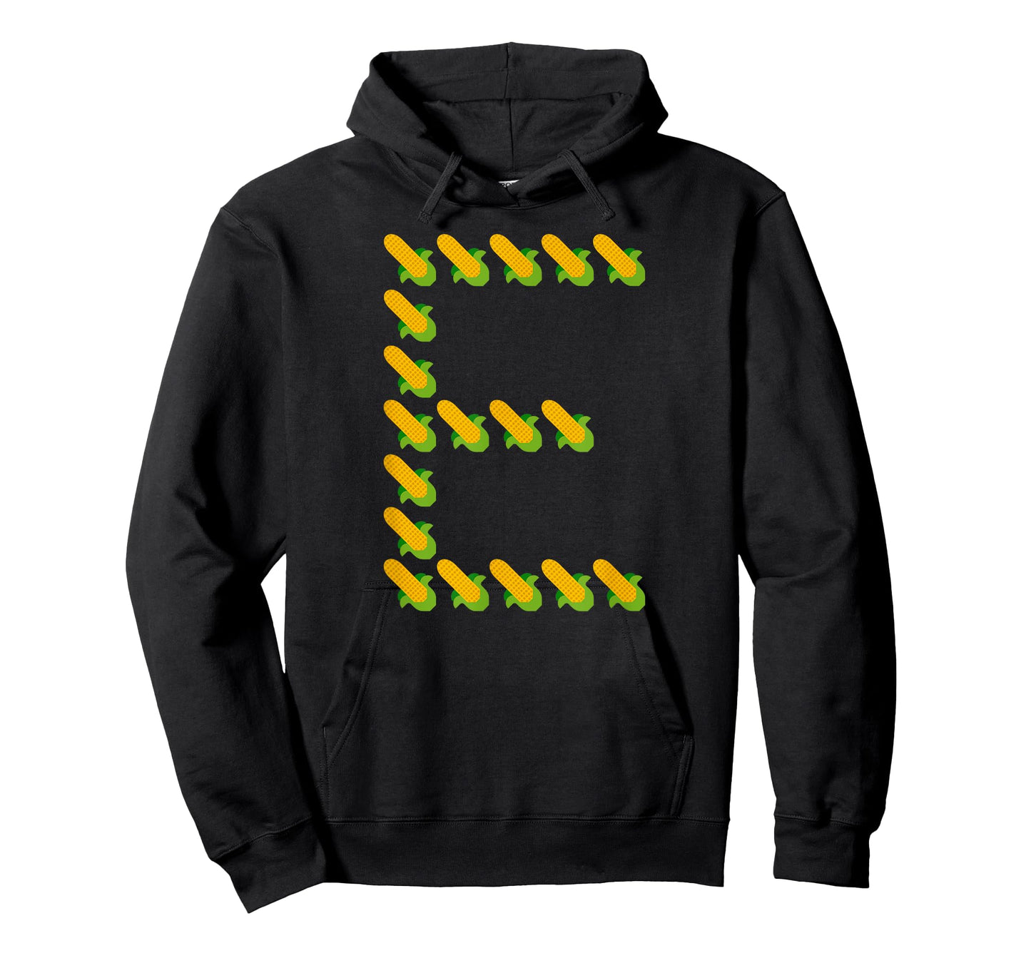 Corn E - Ears of Corn In A Letter E Shape - Funny Corny Pun T-Shirt