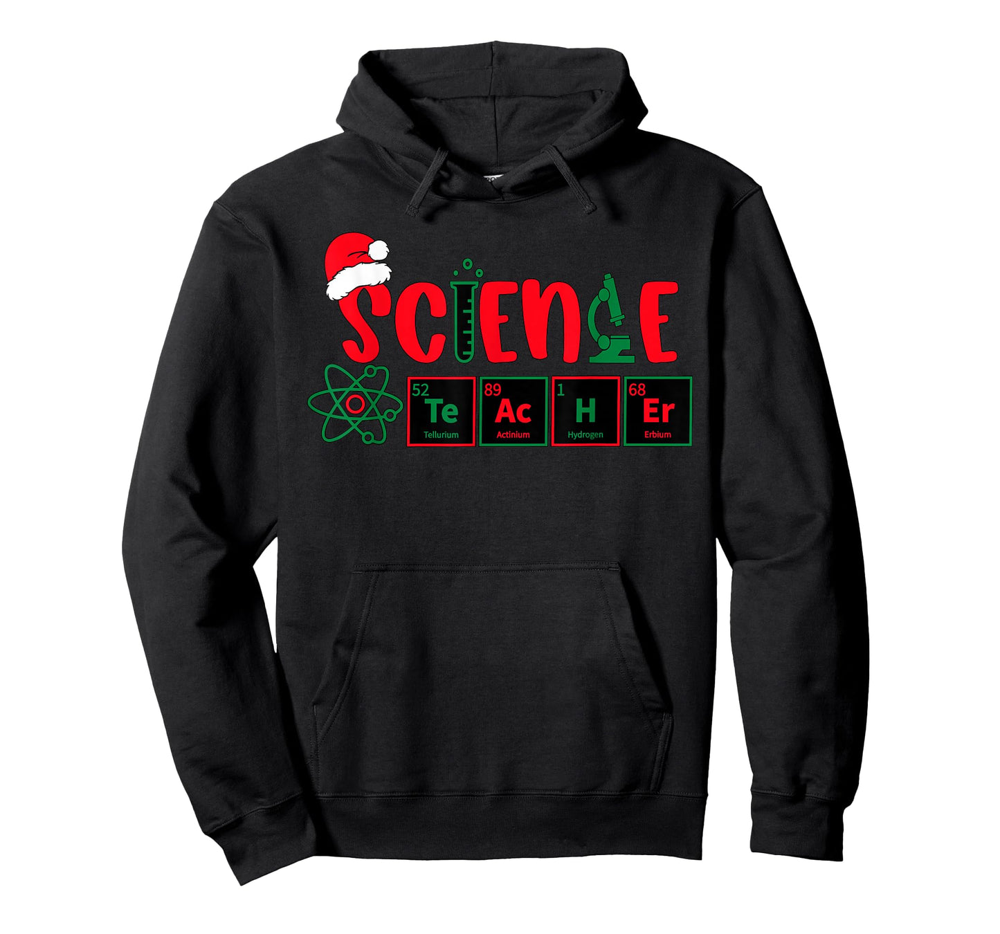Christmas Science Teacher Santa Educator Chemical Elements T-Shirt