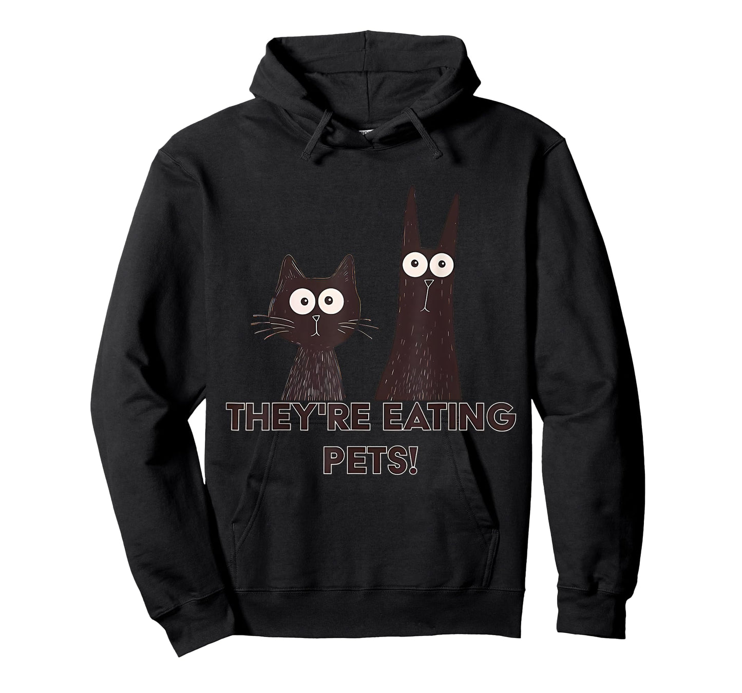 They're Eating Pets 2024 Humor Cat Dog Funny T-Shirt for Men Women