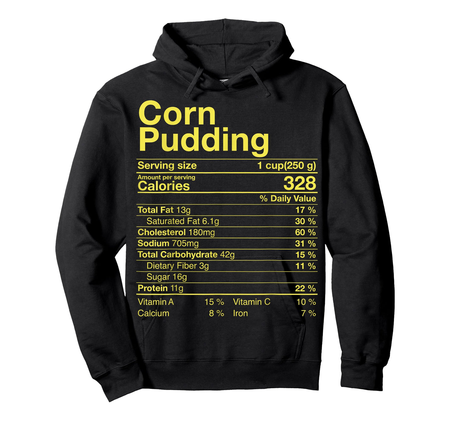 Corn Pudding Nutrition Facts Thanksgiving Gifts Turkey Day T-Shirt