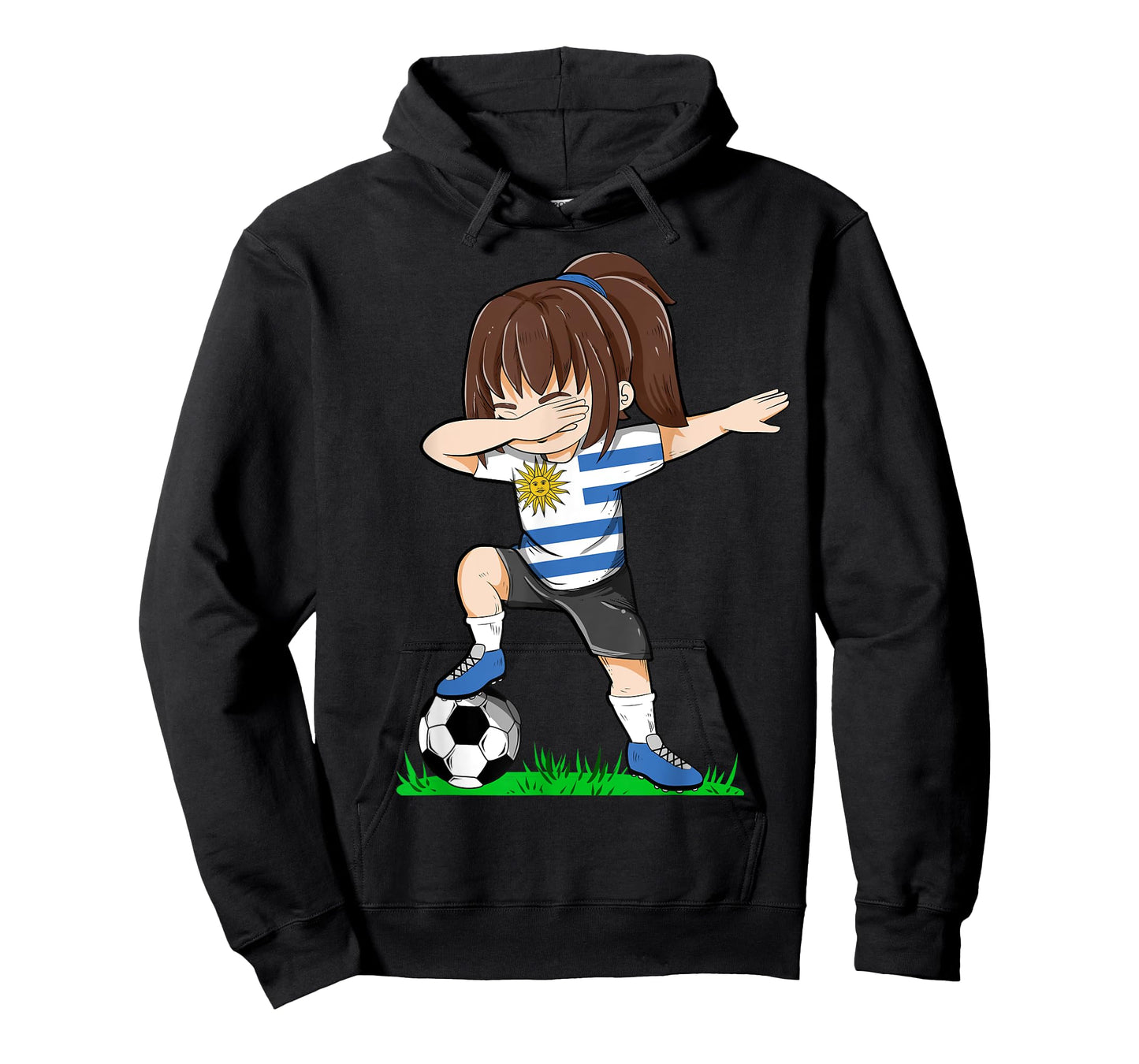 Soccer Uruguay Jersey Shirt Uruguay Flag Football Girls Dab T-Shirt