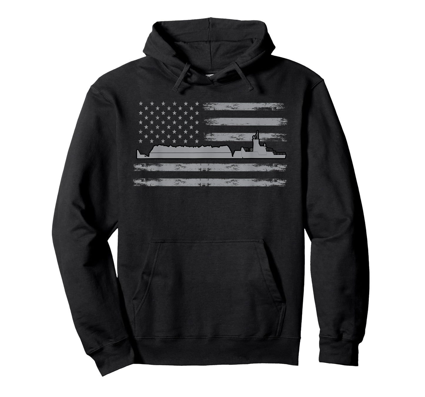 Great USA Flag Barge Outfit Love Barge Boat America Women Men T-Shirt