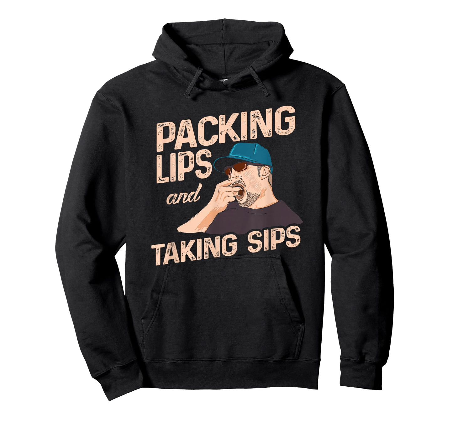 Chewing Tobacco Packing Lips and Taking Sips T-shirt T-Shirt