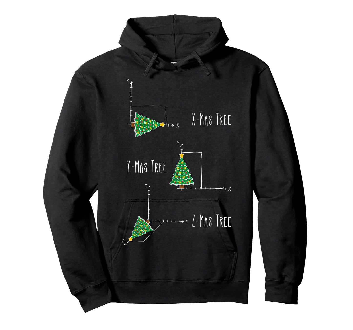 Xmas Ymas Zmas Tree Math Nerd Christmas T-Shirt