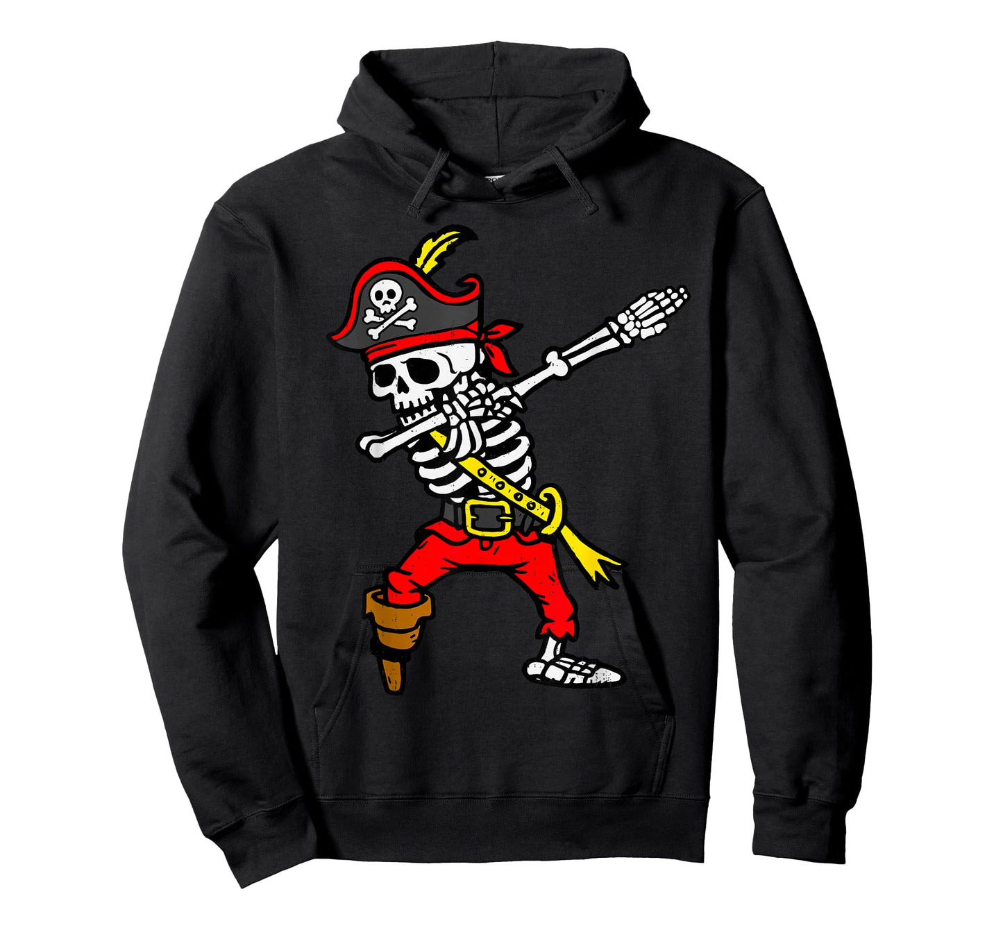 Dabbing Skeleton Pirate Halloween Dab Costume Boys Teen Kids T-Shirt
