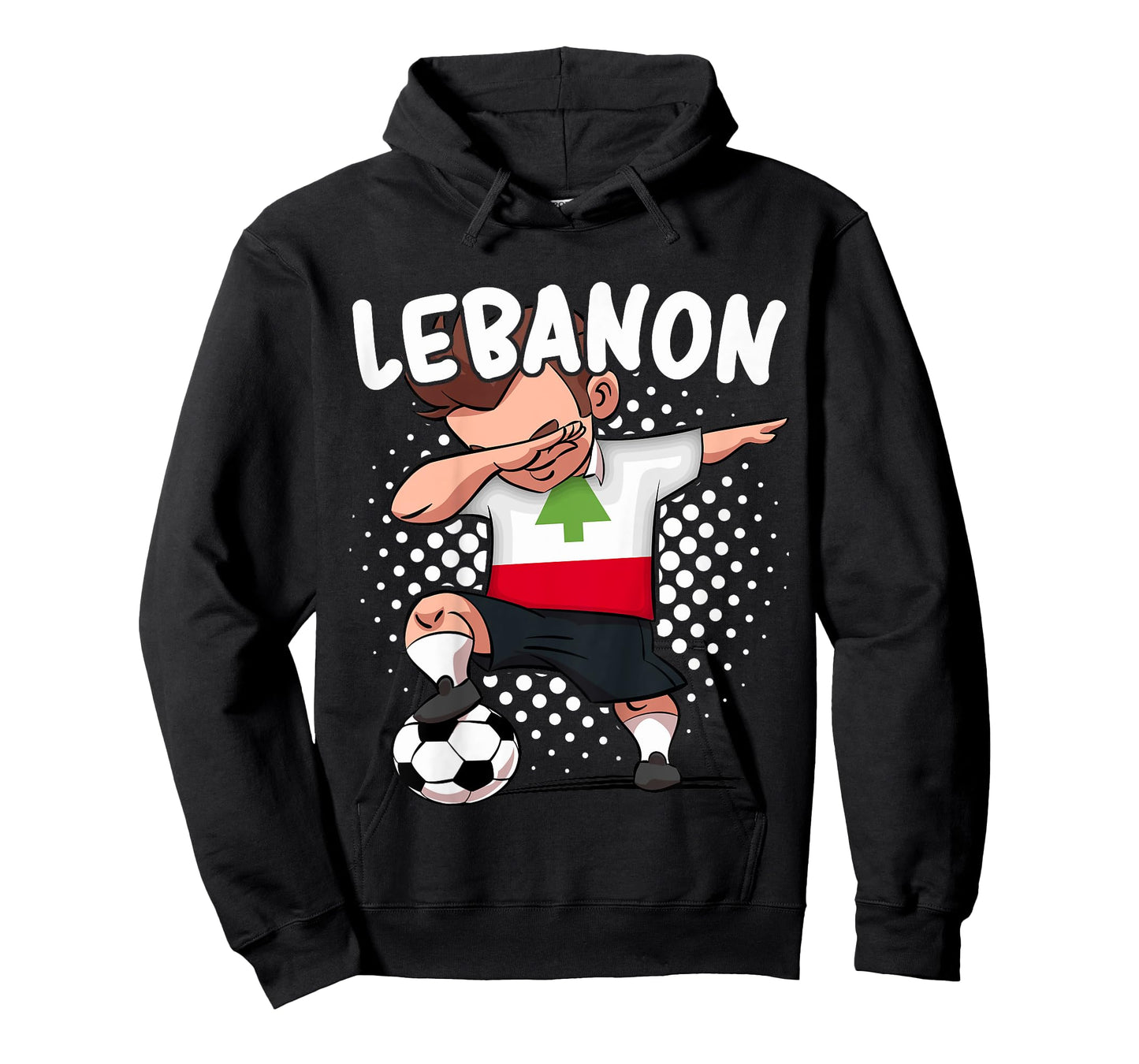 Kids Funny Soccer Dab Shirt for Boys Lebanon Soccer Lebanese Gift T-Shirt