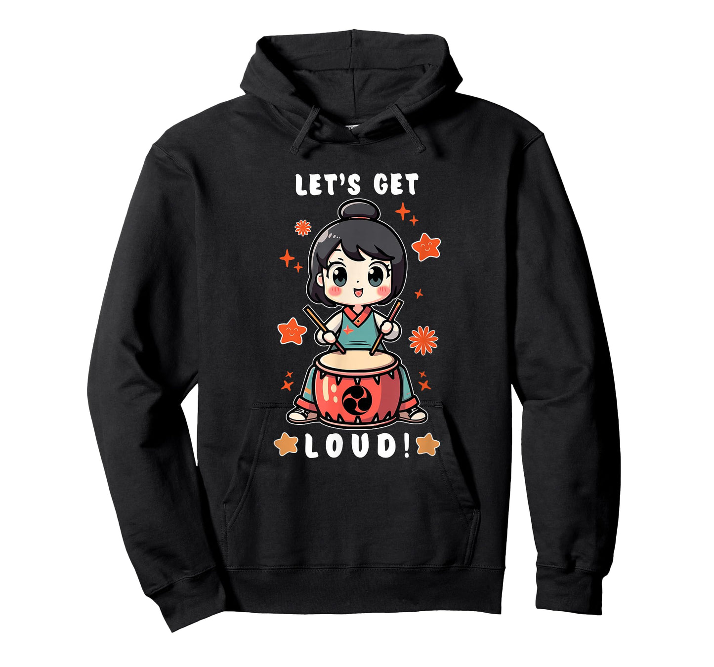 Cute Kawaii Taiko Drummer Women Girls Taiko Lovers Players T-Shirt