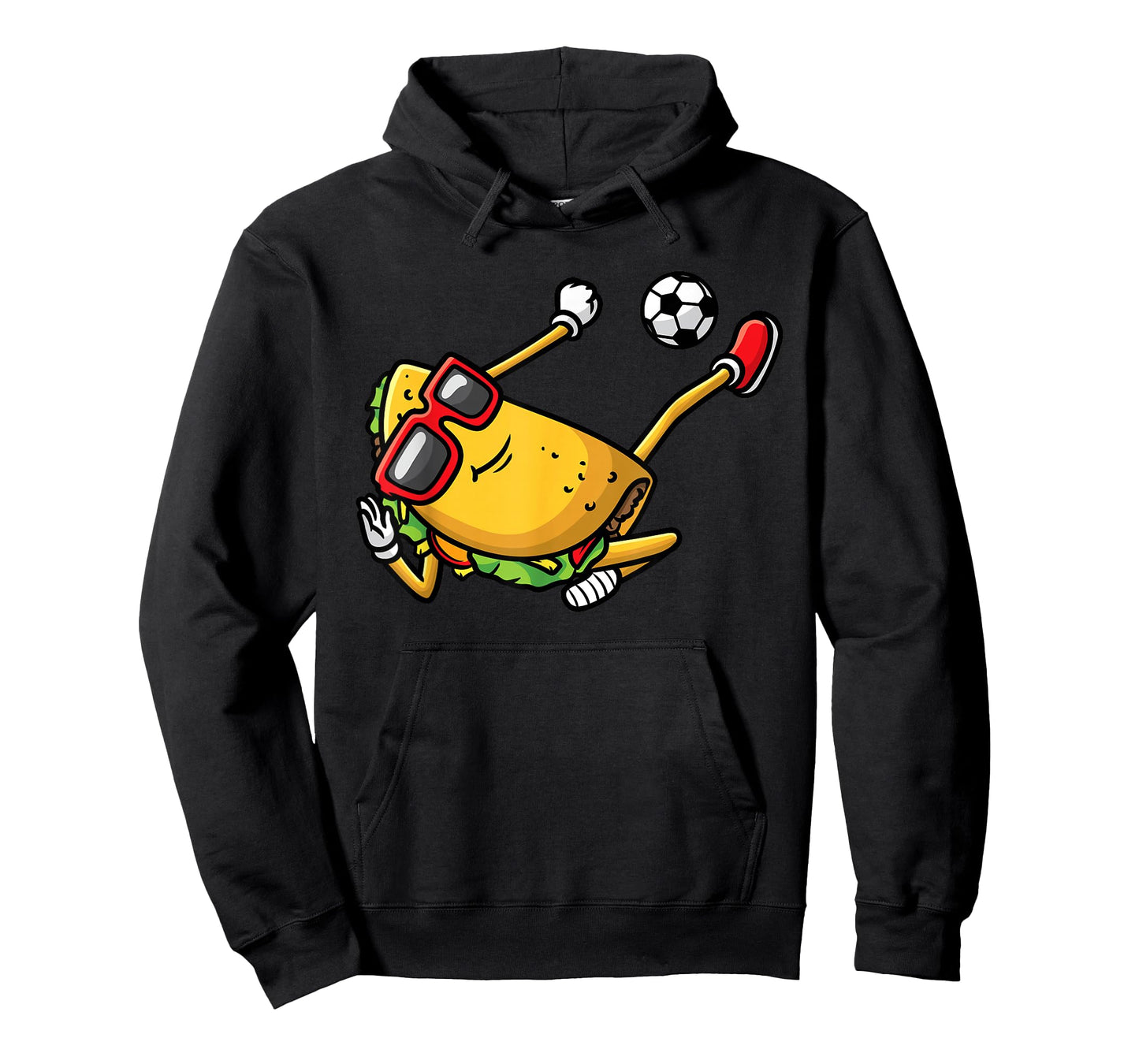 Taco Playing Soccer Mexican Cinco De Mayo Kids Men T-Shirt