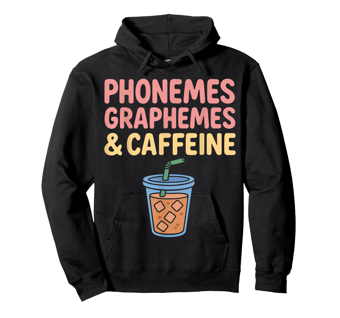 Funny Readinh Teacher Shirts, Phonemes Graphemes & Caffeine T-Shirt