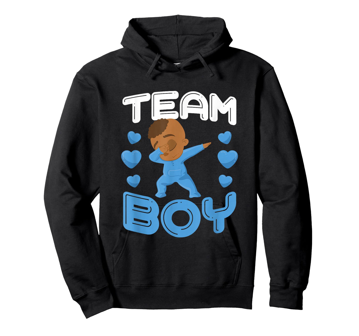 Cool Team Boy Gender Reveal Dabbing Black Baby It's A Boy T-Shirt