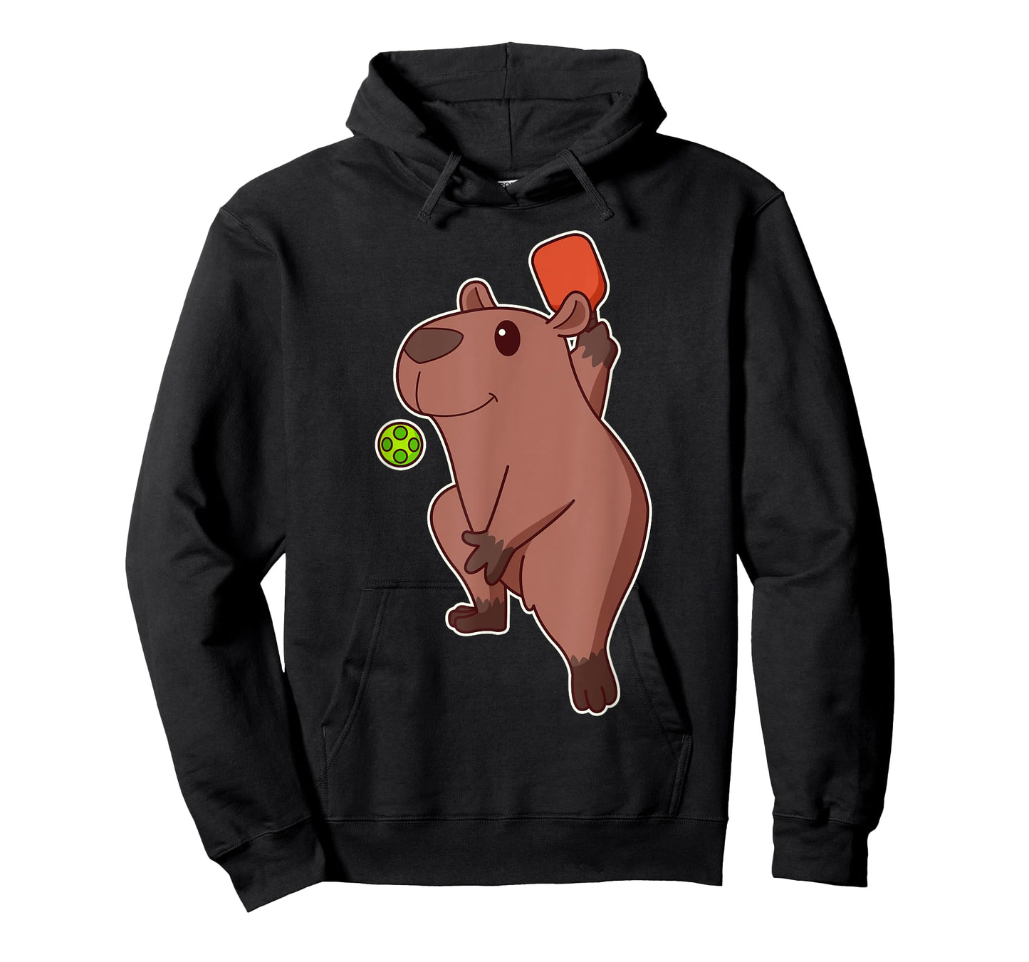Cute Kawaii Capybara playing pickleball T-Shirt