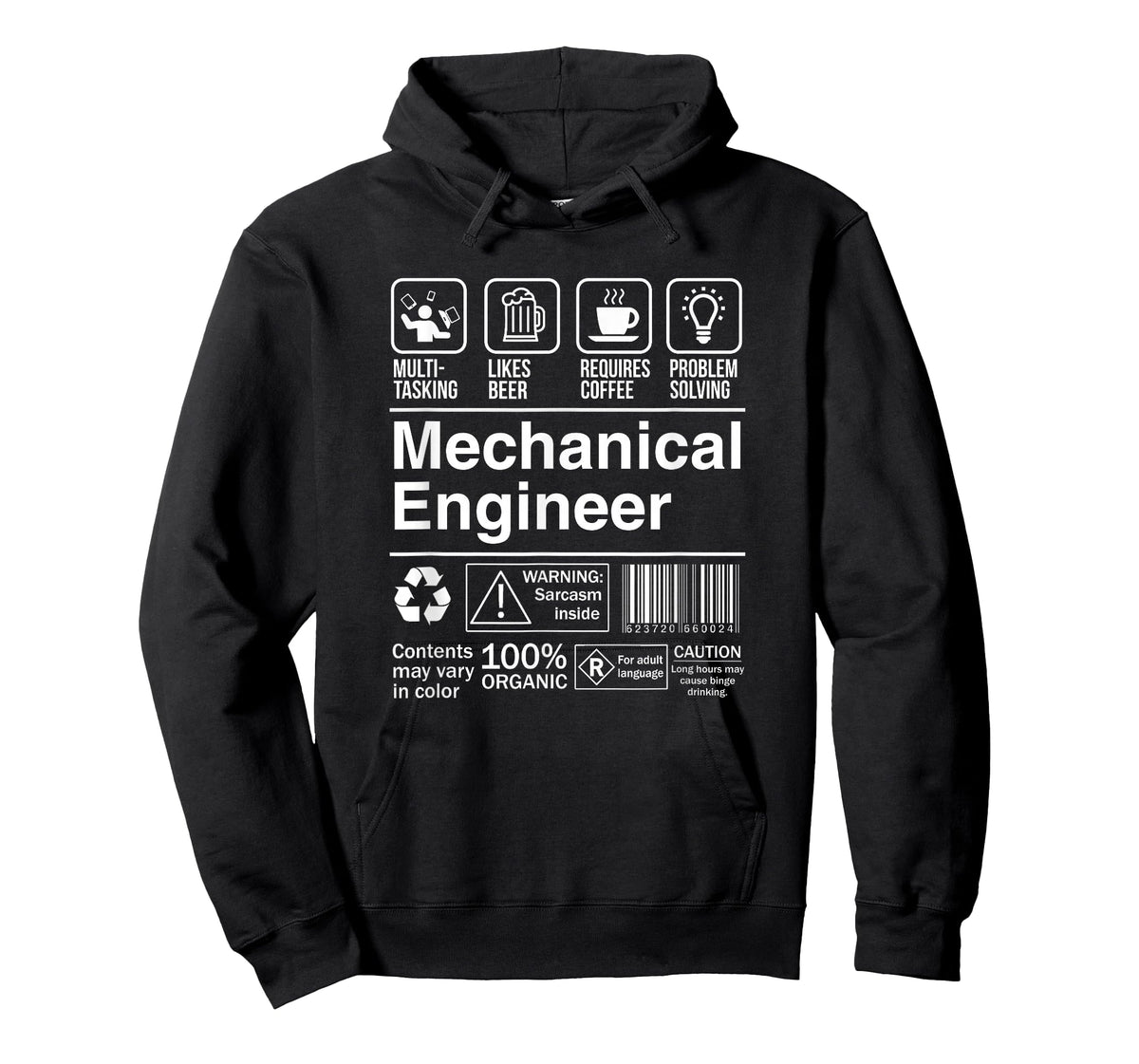 Mechanical Engineer Funny Description Label T-Shirt