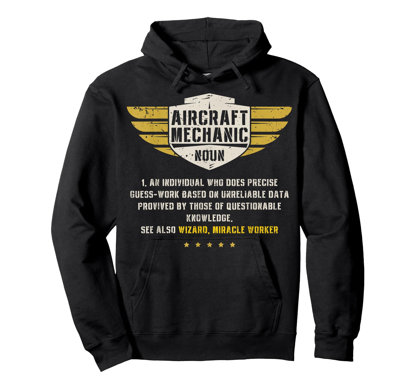 Aircraft Mechanic Definition Funny Noun Meaning Gifts Men T-Shirt