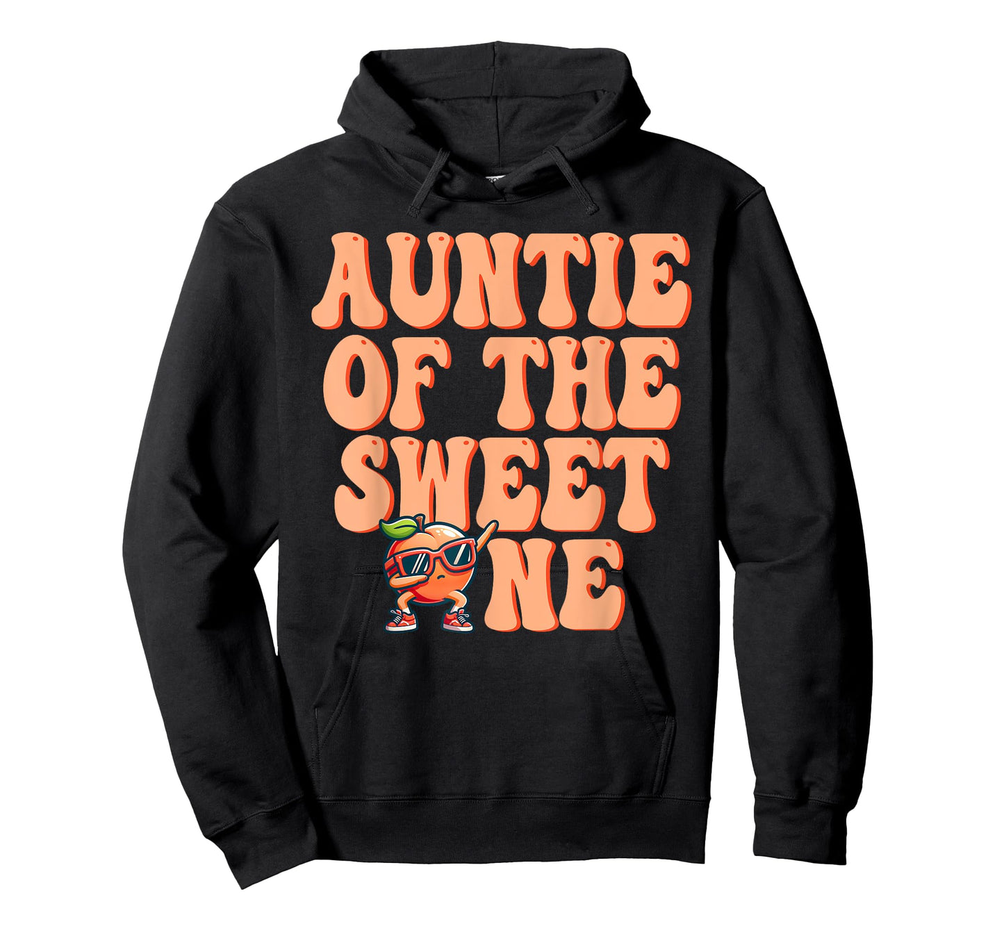 Auntie of The Sweet One Peach 1st Birthday on Peach T-Shirt