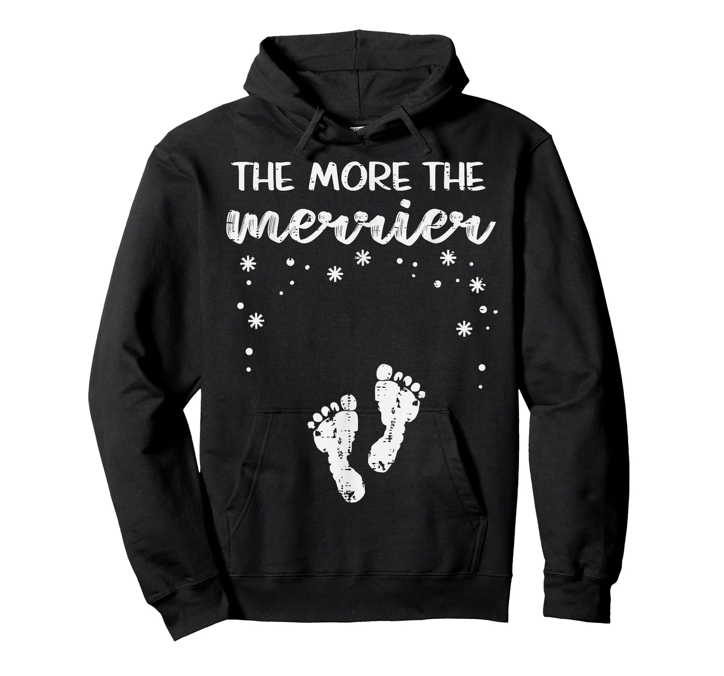 Christmas Pregnancy The More Merrier Xmas Announcement Women T-Shirt