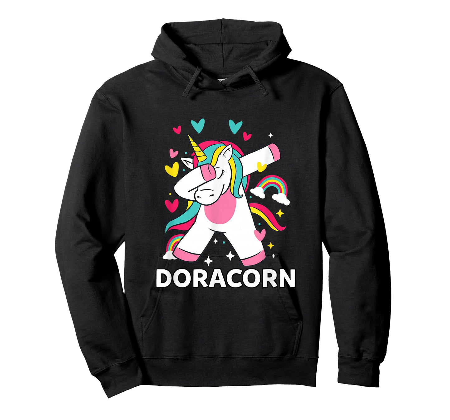 Doracorn Personalized Name Dabbing Unicorn Dora T-Shirt