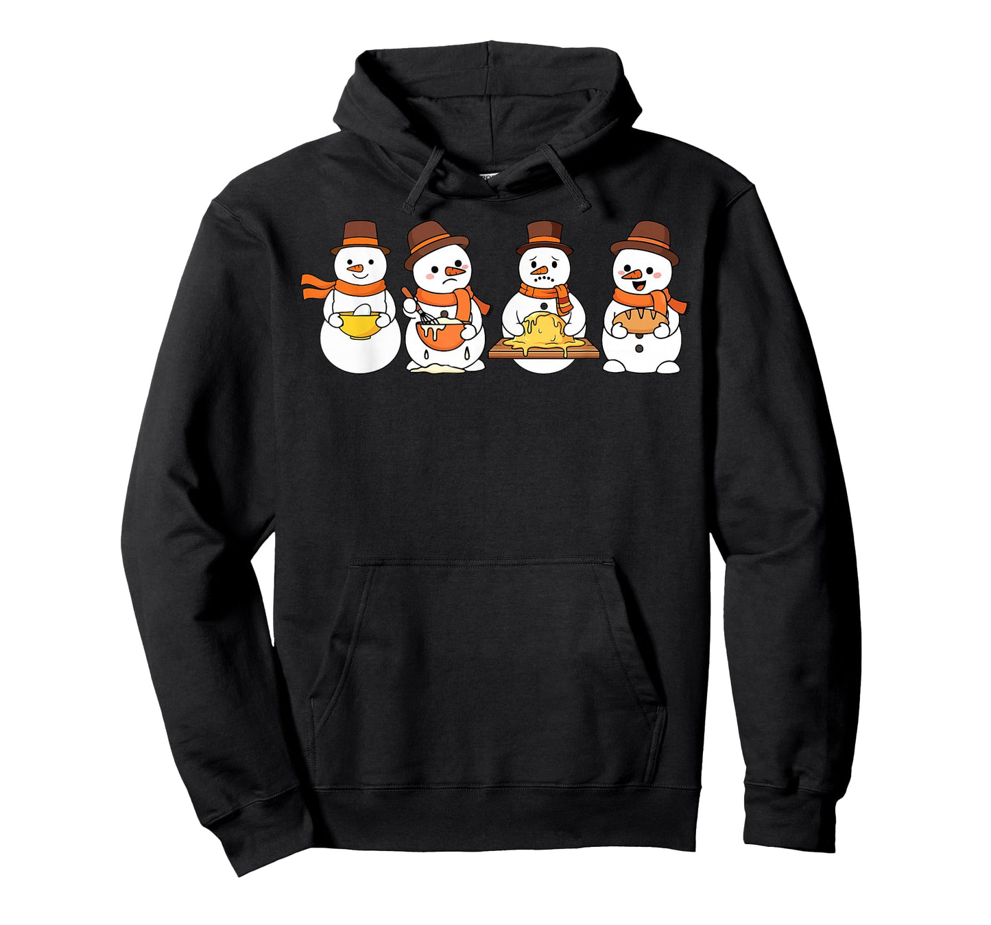 Christmas Snowman Baking Sourdough Bread Chef Baker Funny T-Shirt