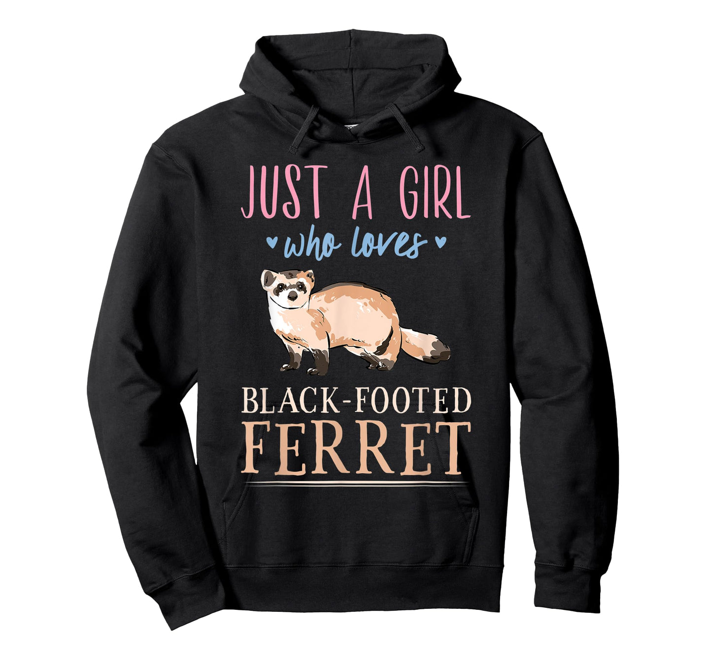 Just A Girl Who Loves Black-Footed Ferret Cute for Girls T-Shirt