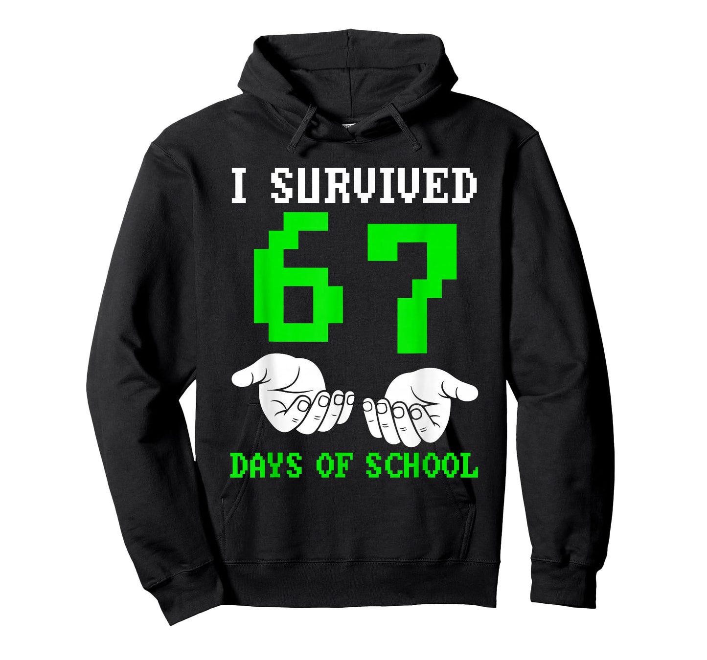 I Survived 67 Days of School Gaming Six Seven 6 7 Boys Funny T-Shirt