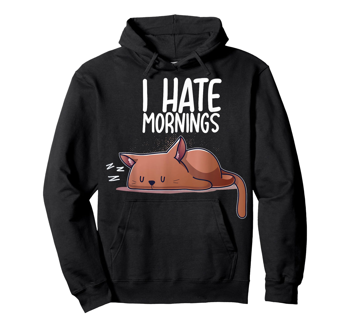 I Hate Mornings Sleeping Cat Kitten Sleep Nap Coffee Nerd T-Shirt