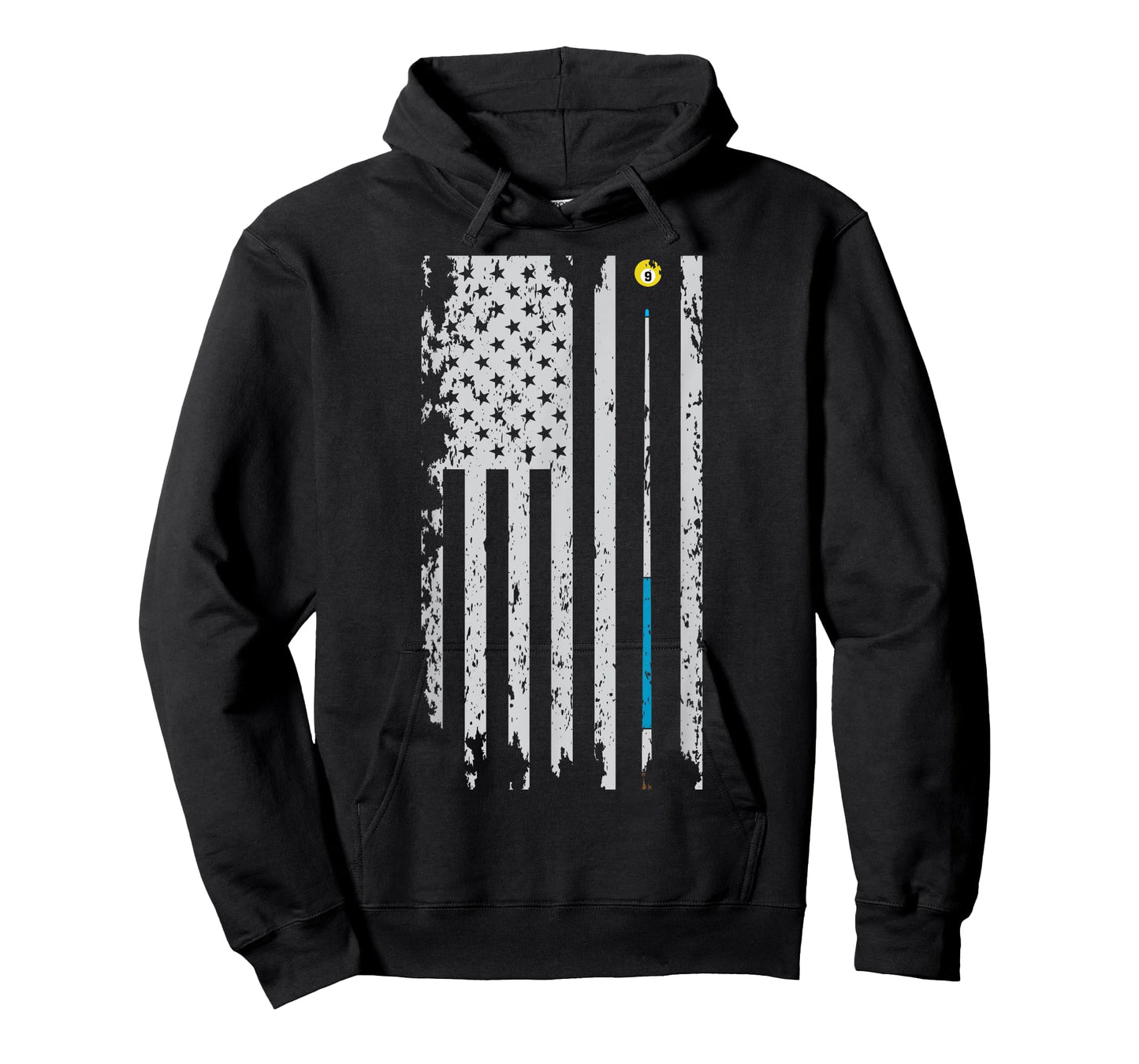 American Flag Billiard Pool Player Men Women Gift T-Shirt
