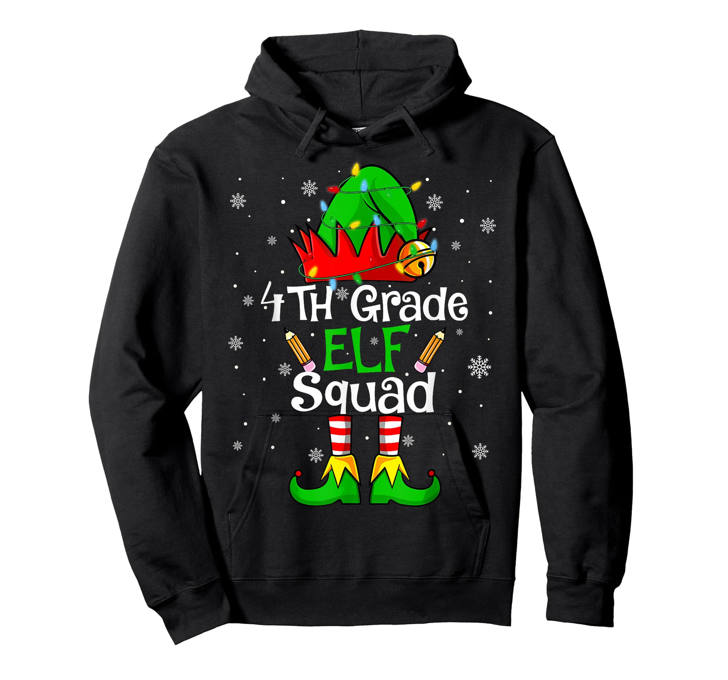 Christmas 4th Grade Elf Squad Fourth Grade Teacher Student T-Shirt