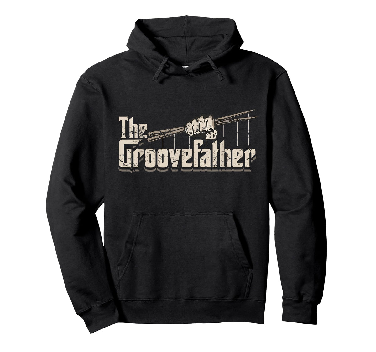 The Groovefather Vintage Drums Drumming Gifts Band Drummer T-Shirt