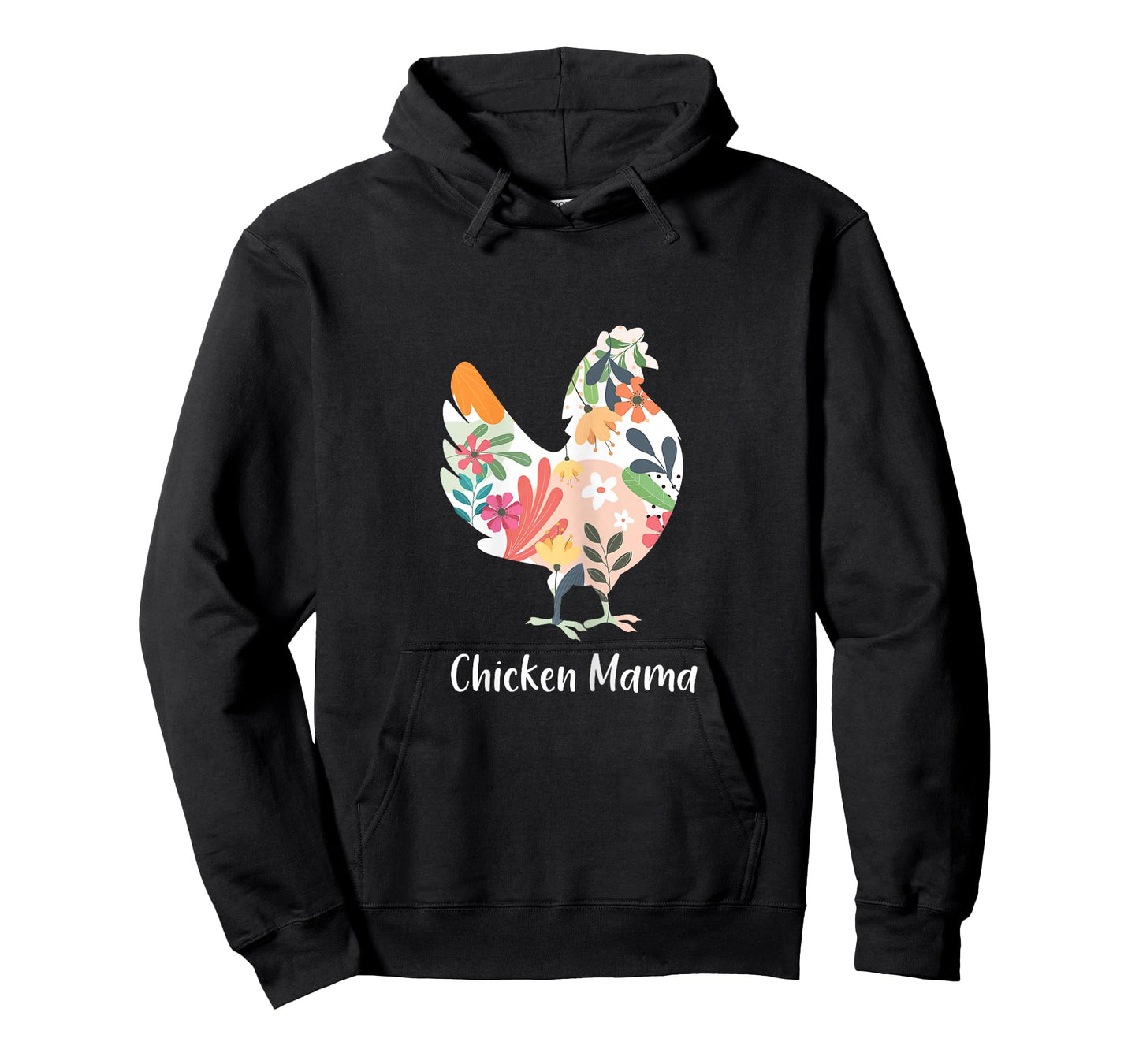 Chicken Mama Flowers Farmer Mother's Day T-Shirt