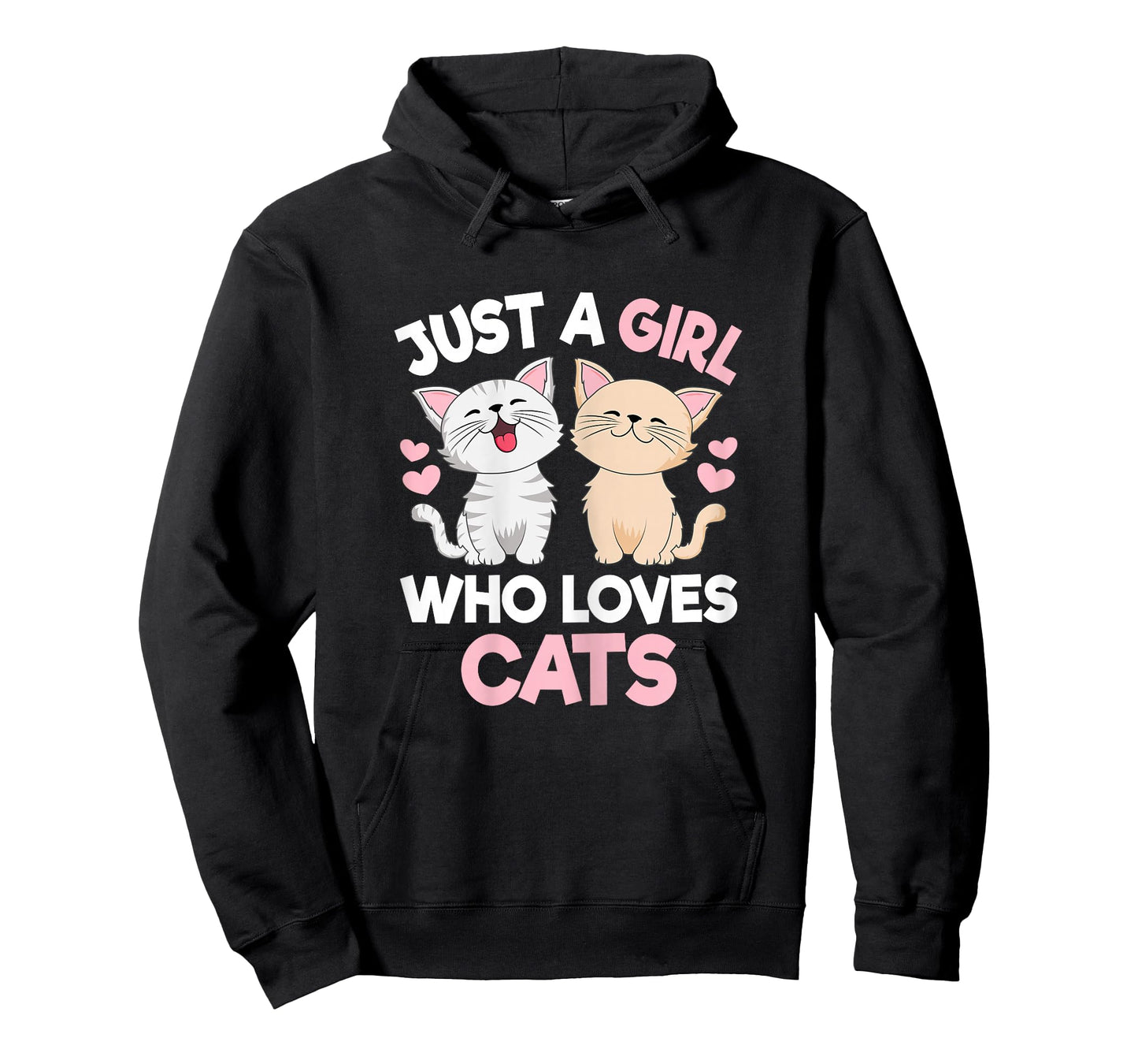 Just A Girl Who Loves Cats Cute Cat Lover Kitty Girls Kids T-Shirt