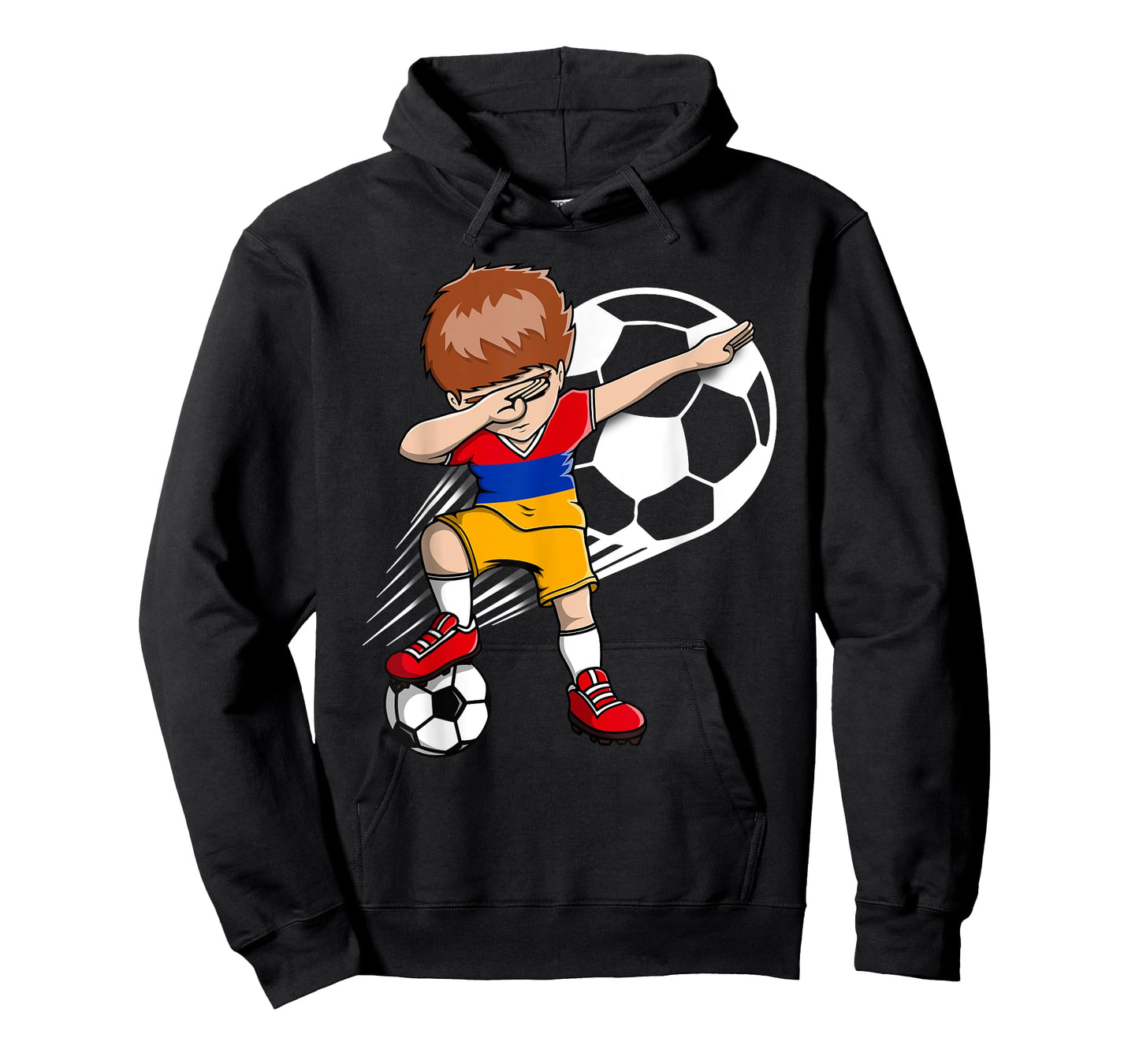 Dabbing Soccer Boy - Armenia Jersey Armenian Football Fans T-Shirt