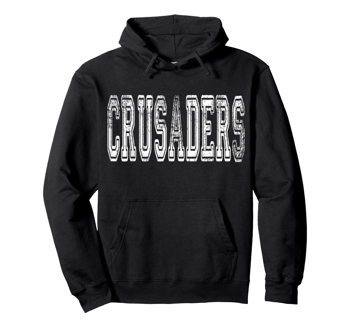 Crusaders Mascot Distressed Vintage School Sports Name Fans T-Shirt