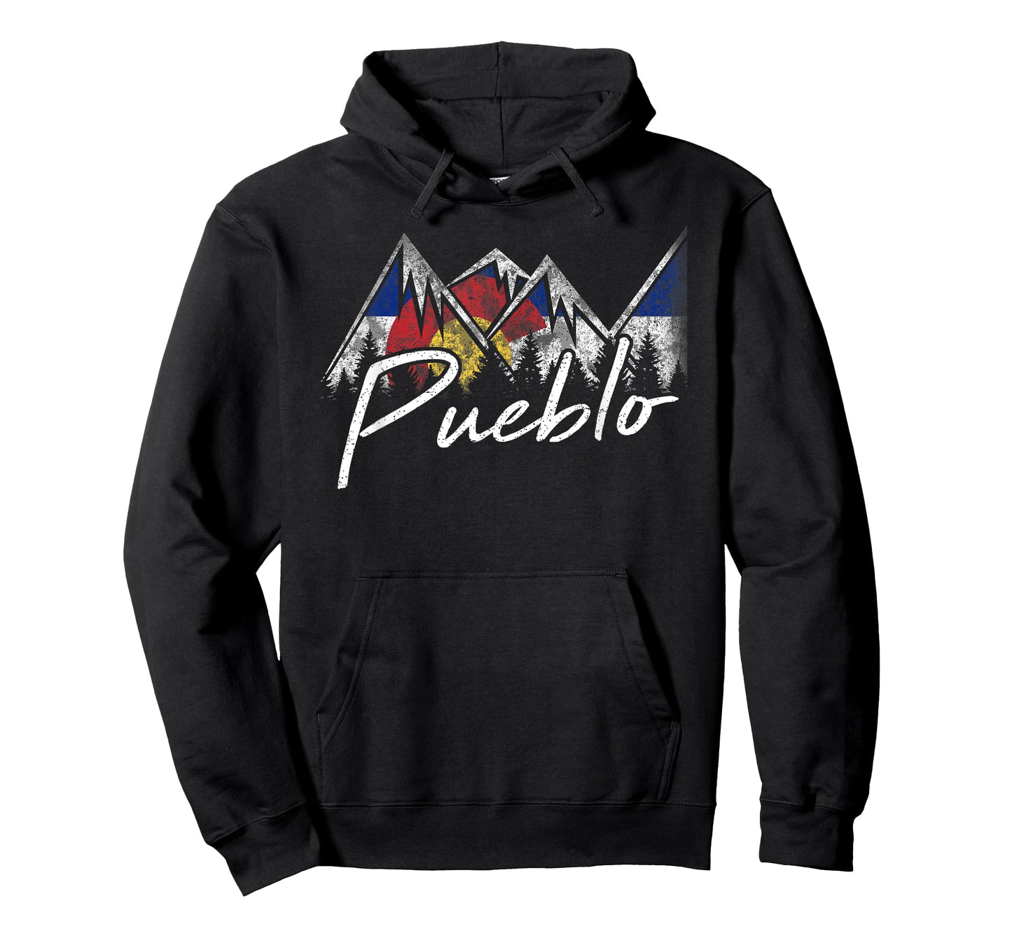 Pueblo Colorado Flag Mountains Shirt Cool Souvenir Gift T-Shirt