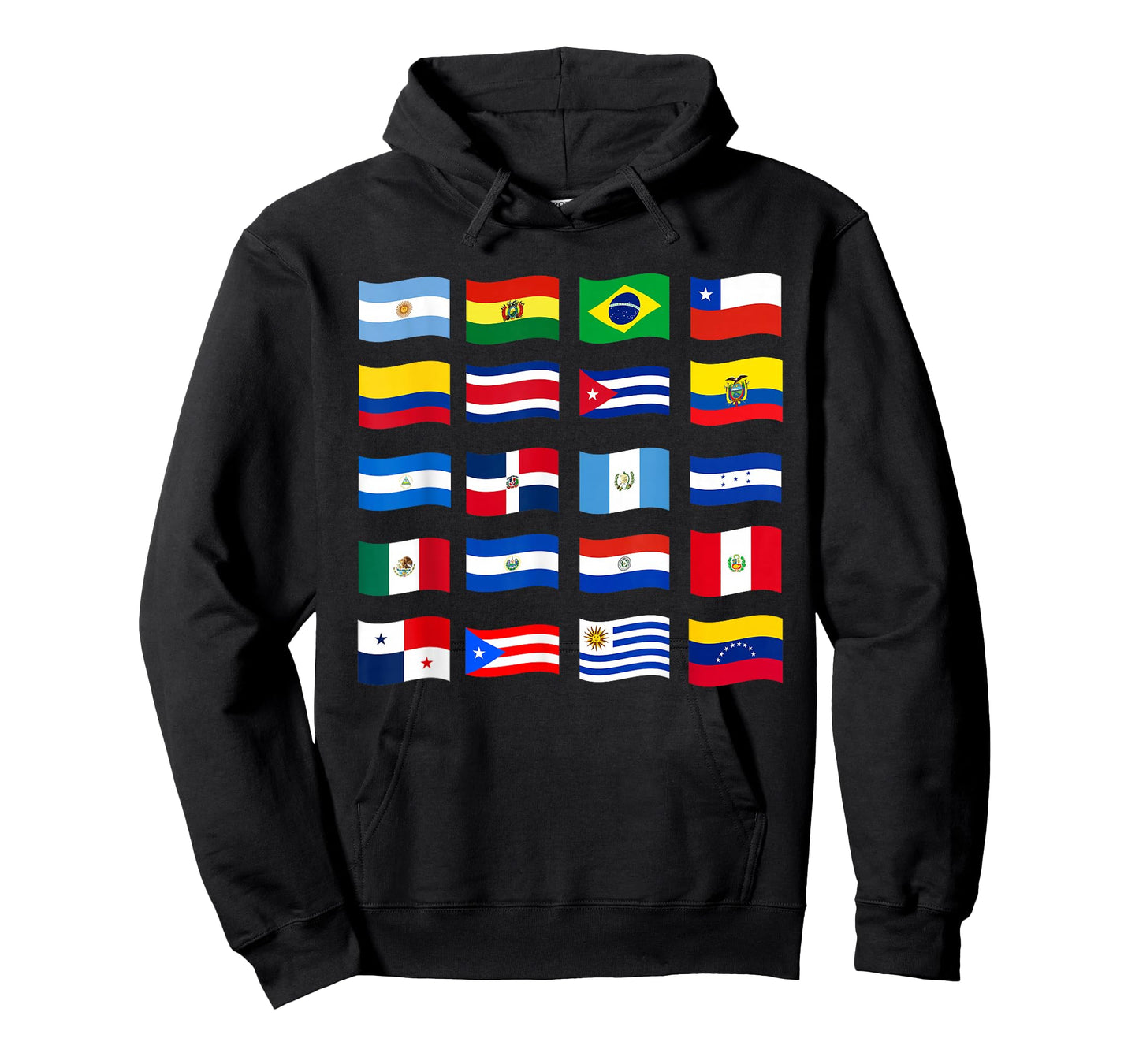 Hispanic Heritage Month National Latino Countries Flags T-Shirt