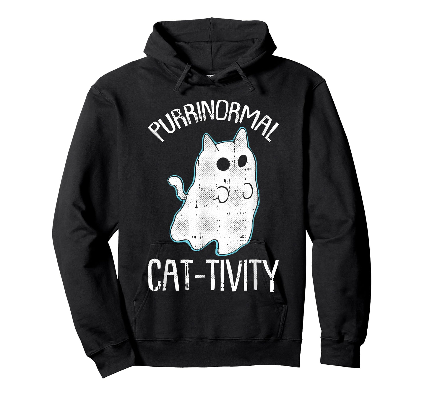 Purranormal Cat-ivity Lazy Halloween Costume Funny Kitty Pun T-Shirt