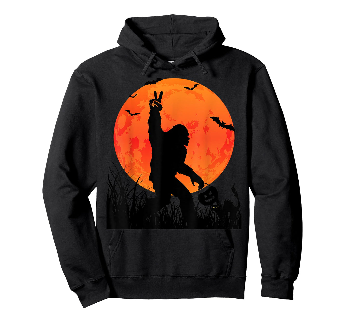 Funny Halloween Rocking Sasquatch Bigfoot Halloween T-Shirt