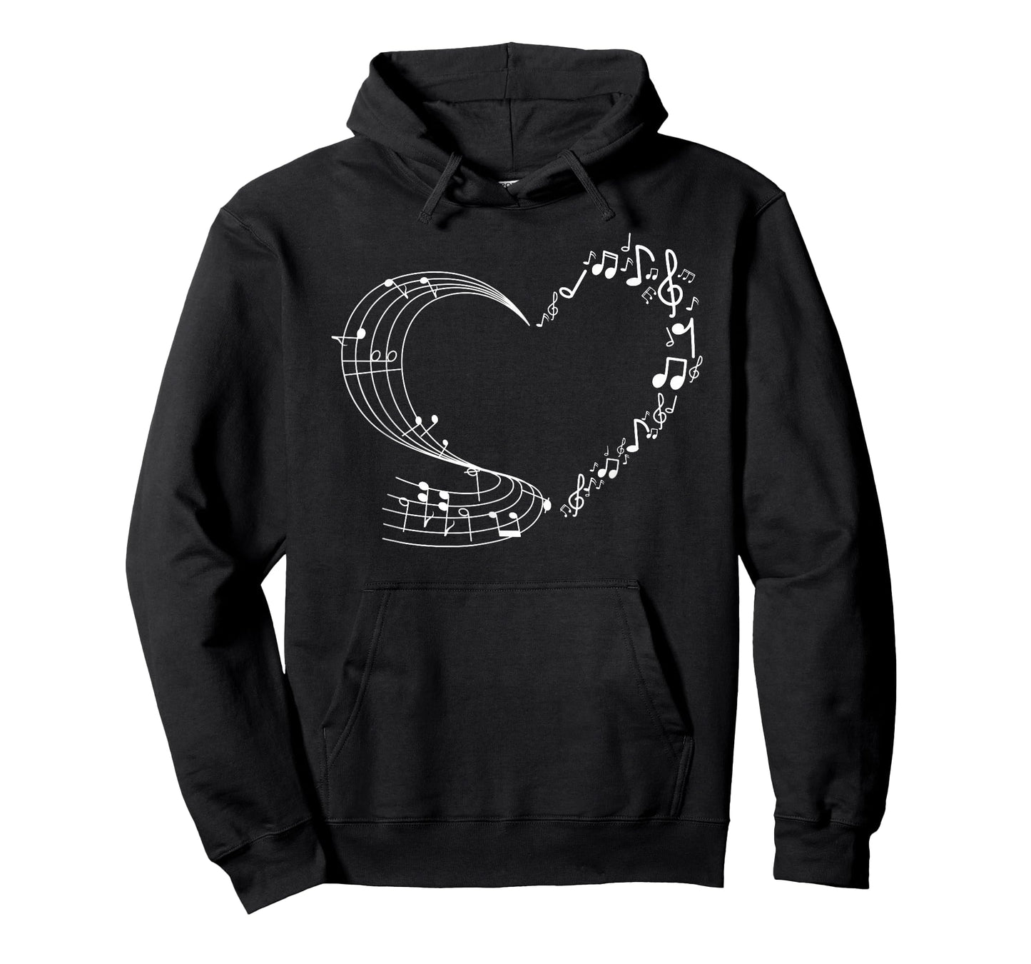 Cute Heart Music Note Women Girls Musicians T-Shirt