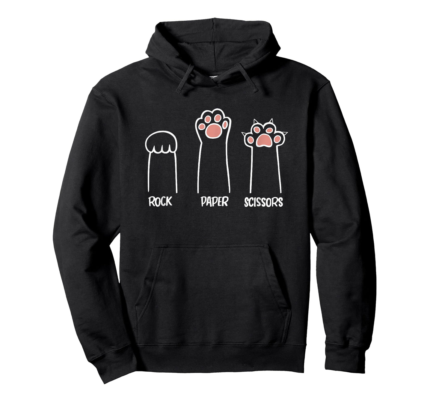 Rock Paper Scissors Game Cute Cat Kitty Paws T-Shirt