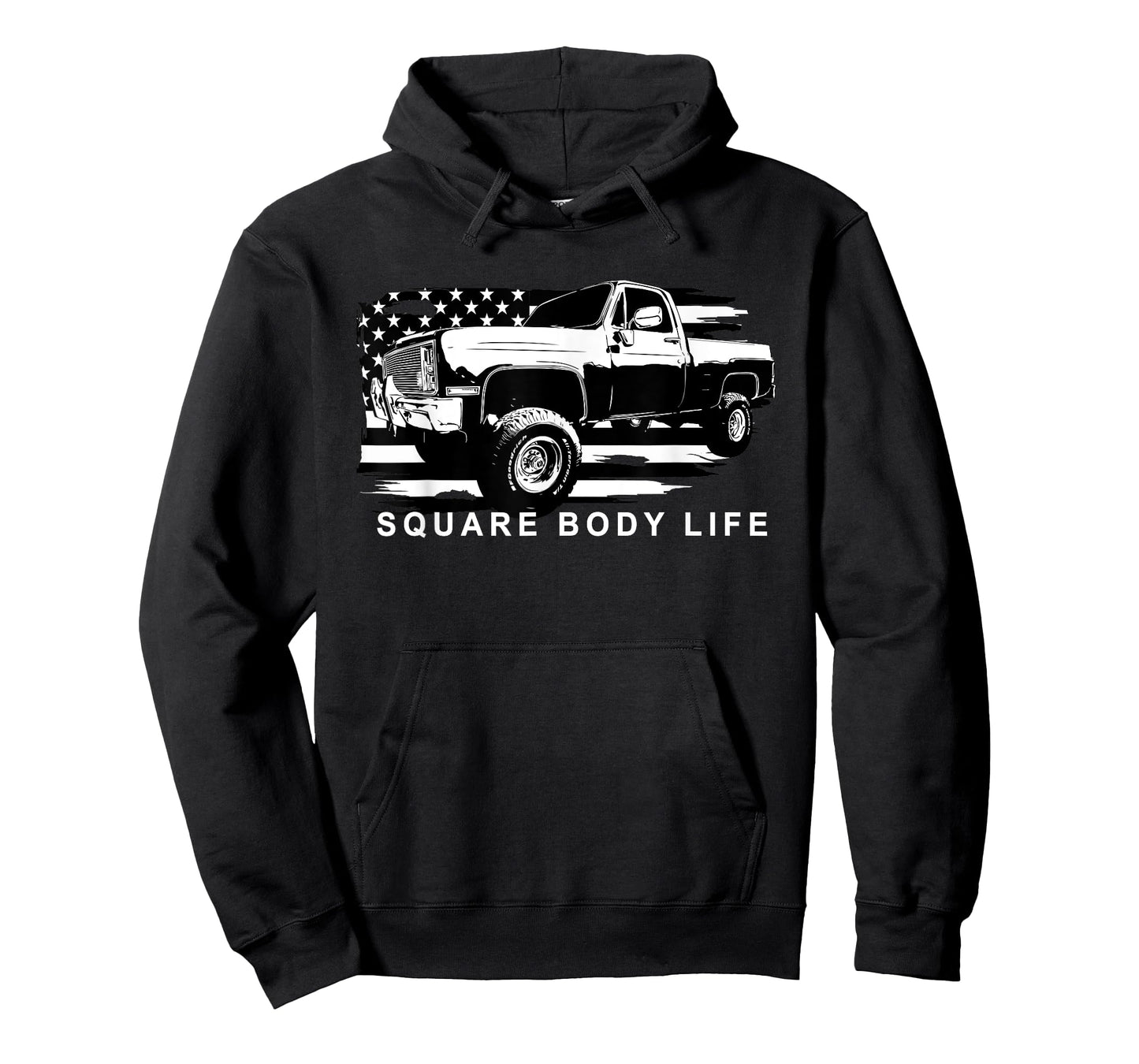 Squarebody Truck American Flag Square Body T-Shirt