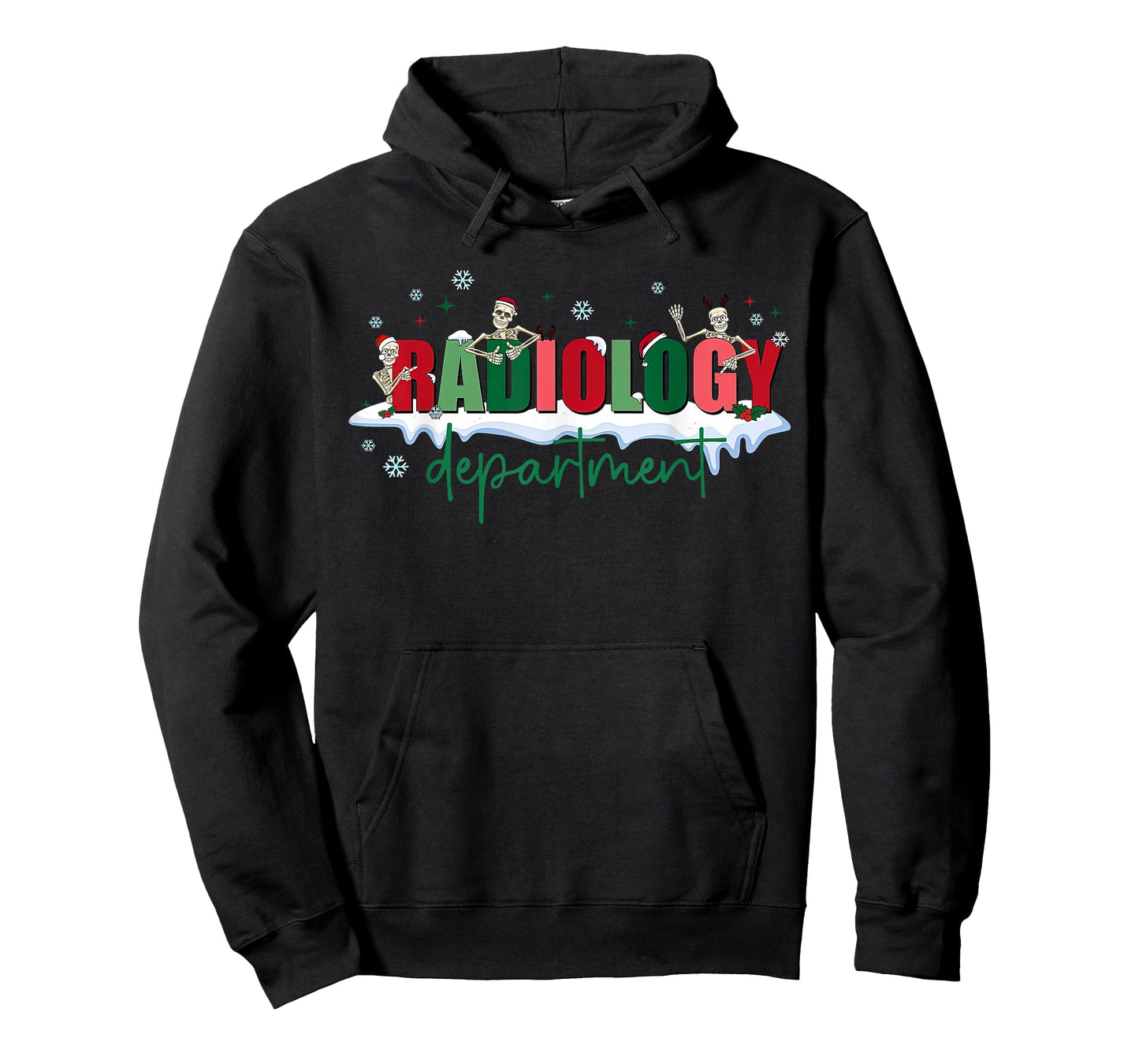 Christmas Radiology Department Funny Skeleton X-ray Tech T-Shirt