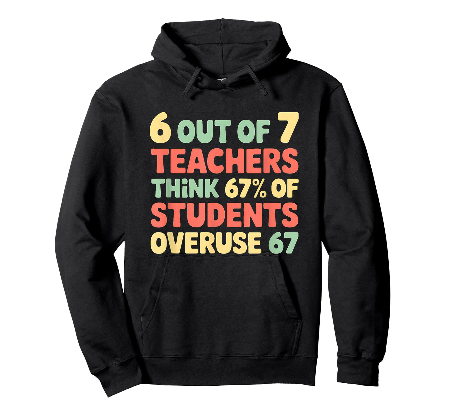 Funny 67 Teacher Shirt - Teacher 6 7 Funny Overuse 67 T-Shirt