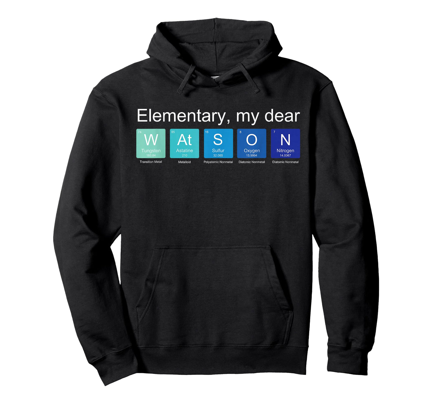 Elementary My Dear Watson, Nerdy Sherlock Holmes Fan Science T-Shirt
