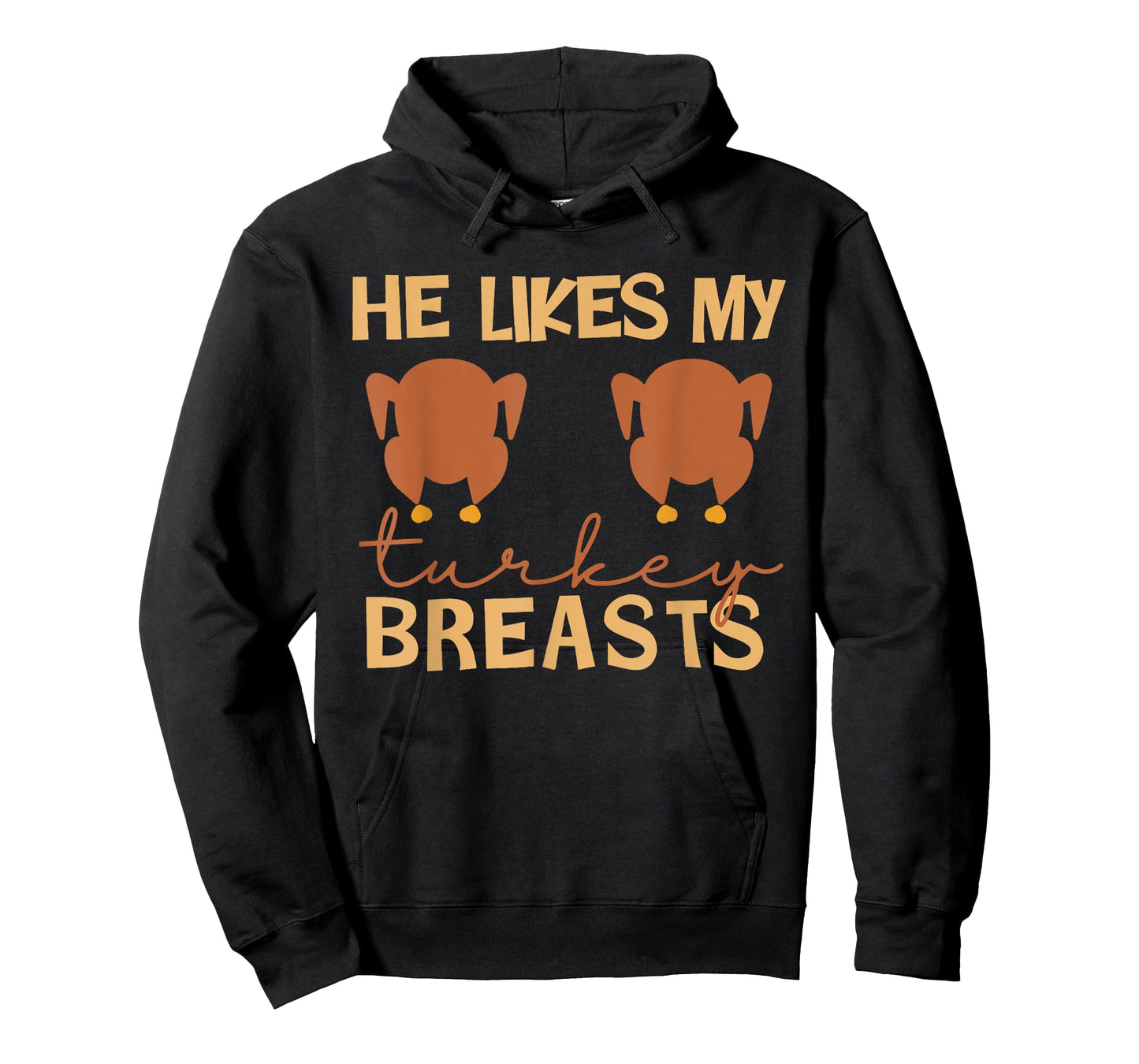 He Likes My Turkey Breasts Couple Matching Thanksgiving T-Shirt