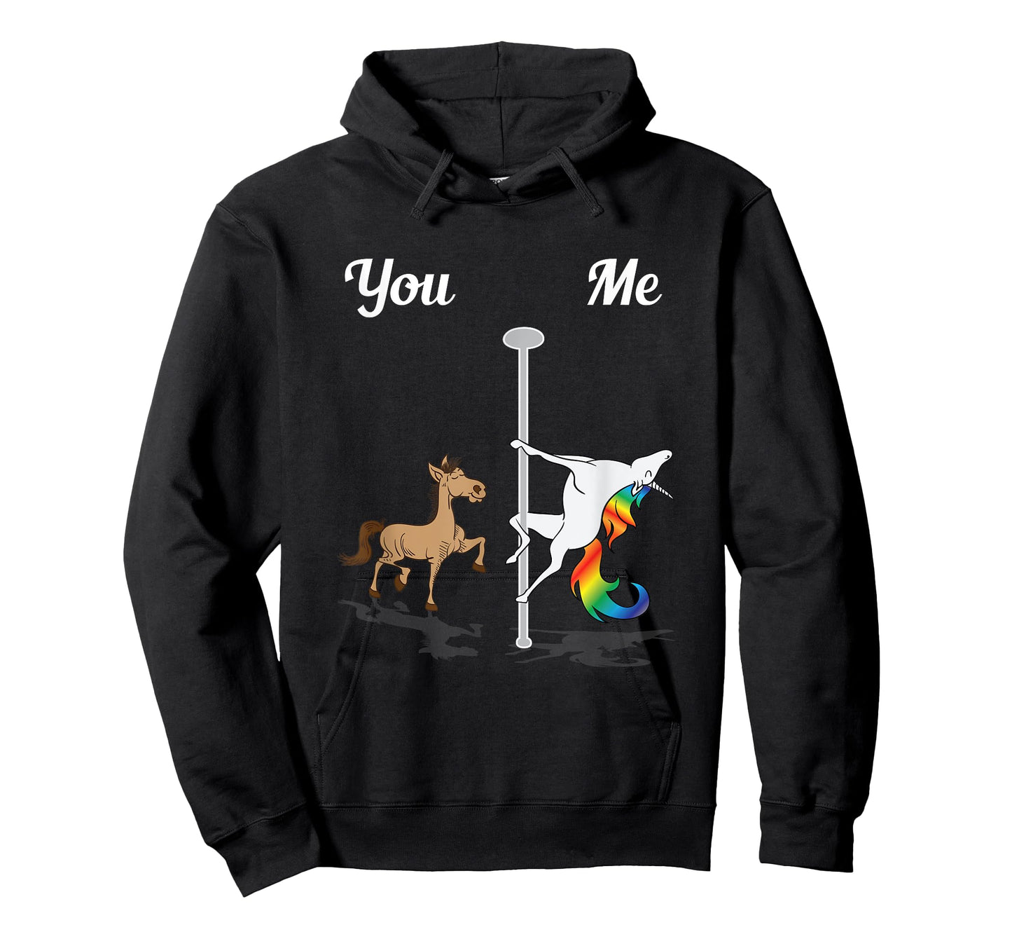 You Me Unicorn Pole Dancing Unicorn Rainbow Funny Dancer T-Shirt