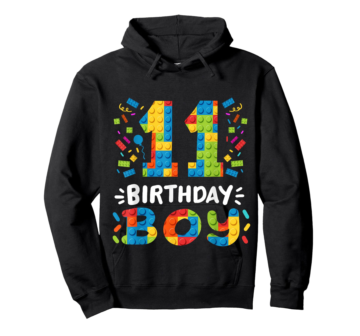 Kids 11 Years Old Building Blocks Builder 11th Birthday Boys T-Shirt