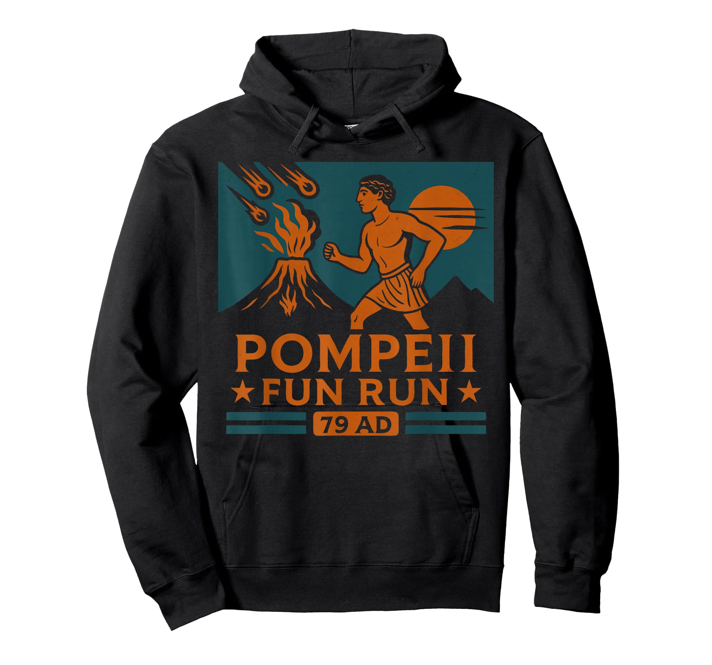 Pompeii Fun Run 79 AD Funny Volcano Geography Volcanologist T-Shirt