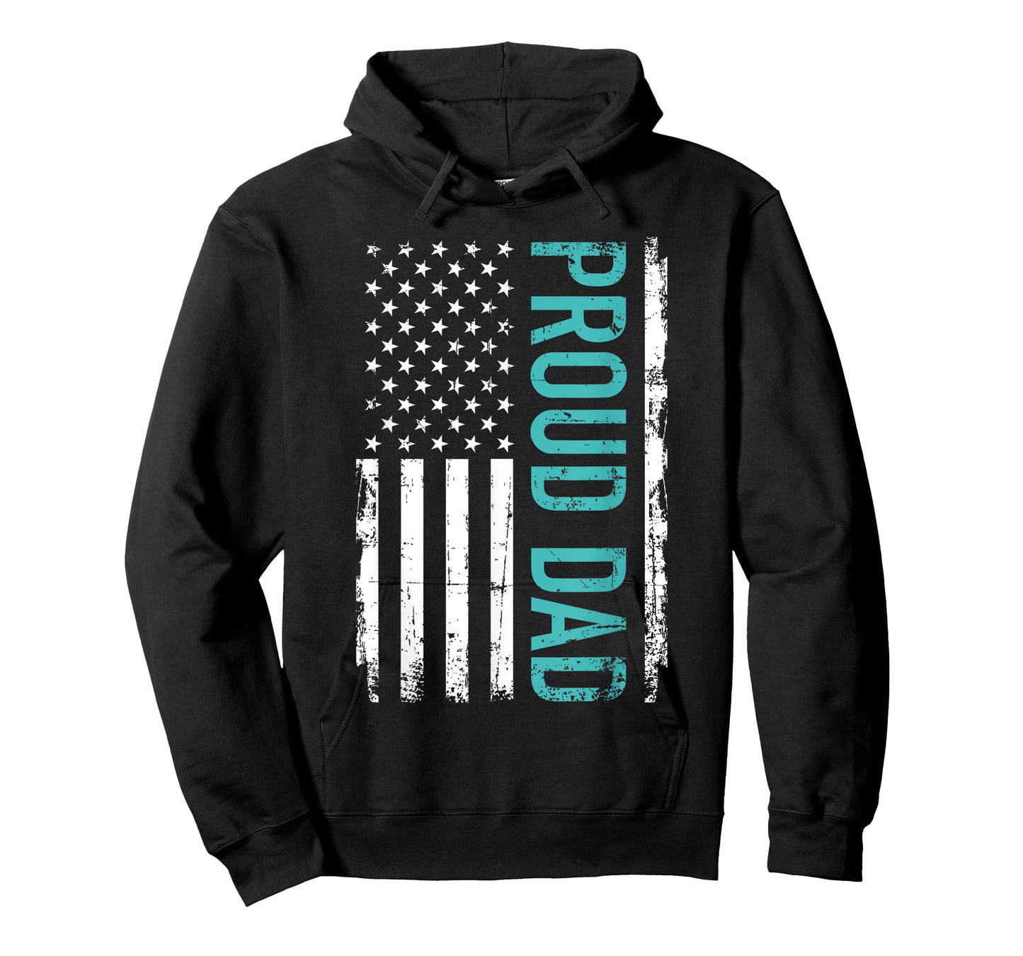 Proud dad US american flag gift for father's day Women Men T-Shirt