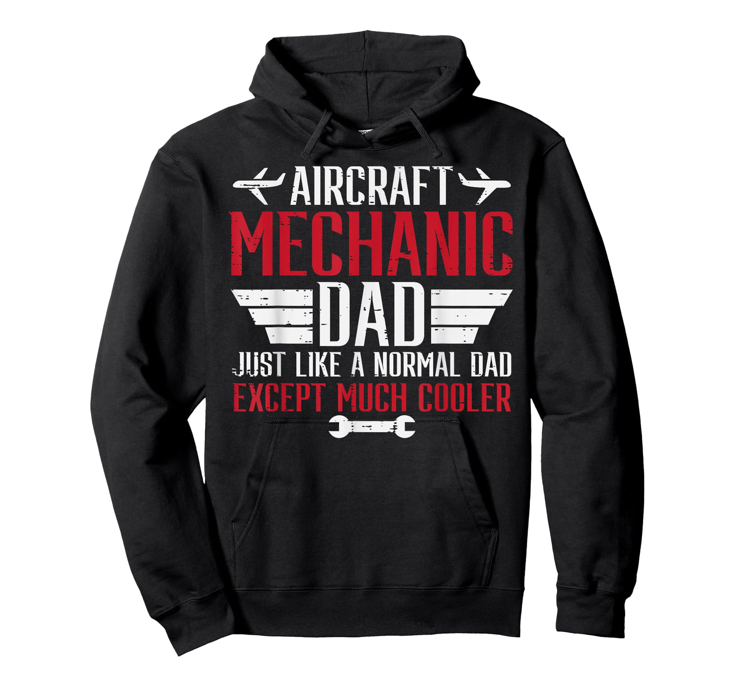 Aircraft Mechanic Dad Cooler Airplane Maintenance Daddy Papa T-Shirt