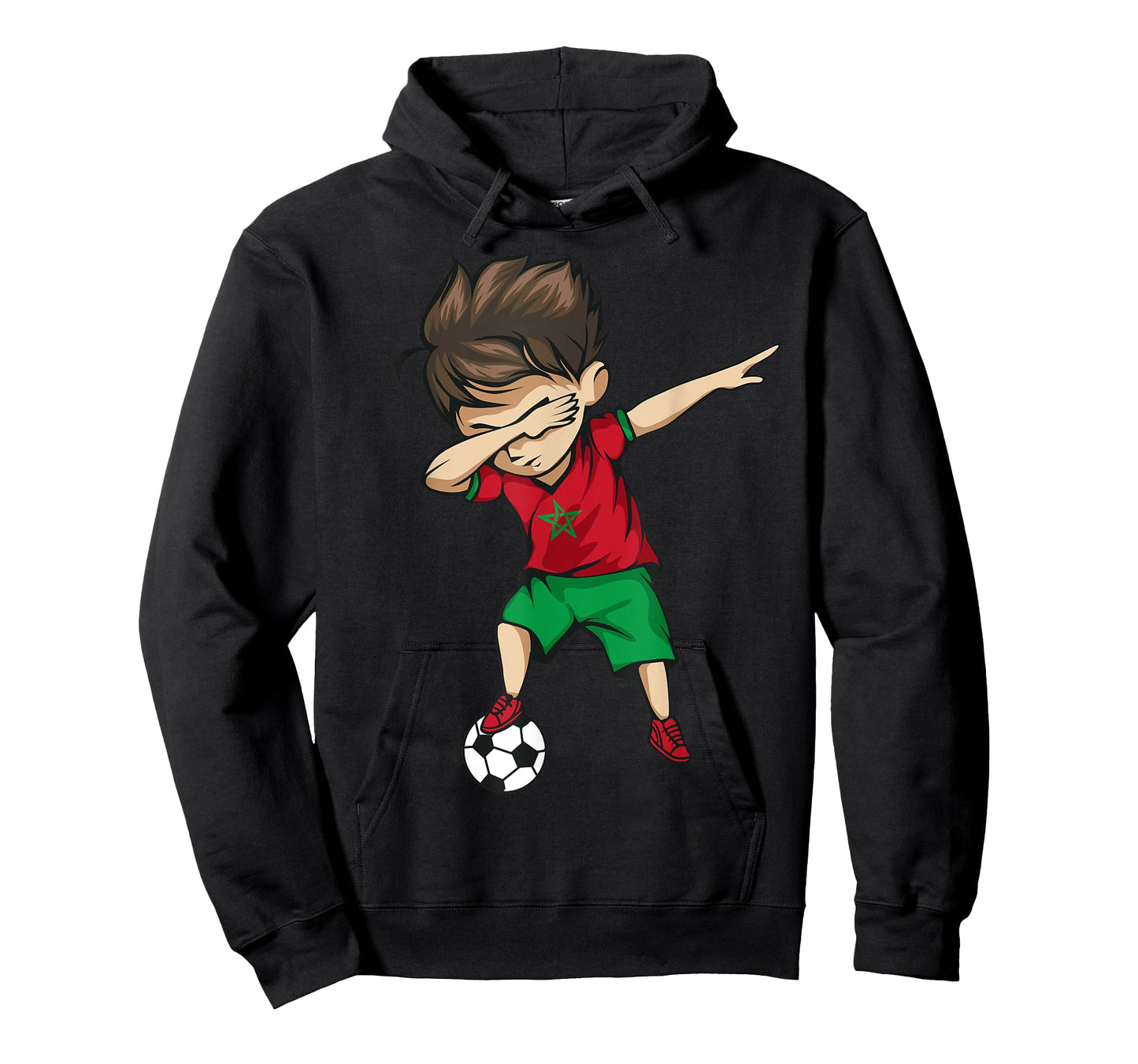 Dabbing Soccer Boy Morocco Jersey Shirt - Moroccan Football