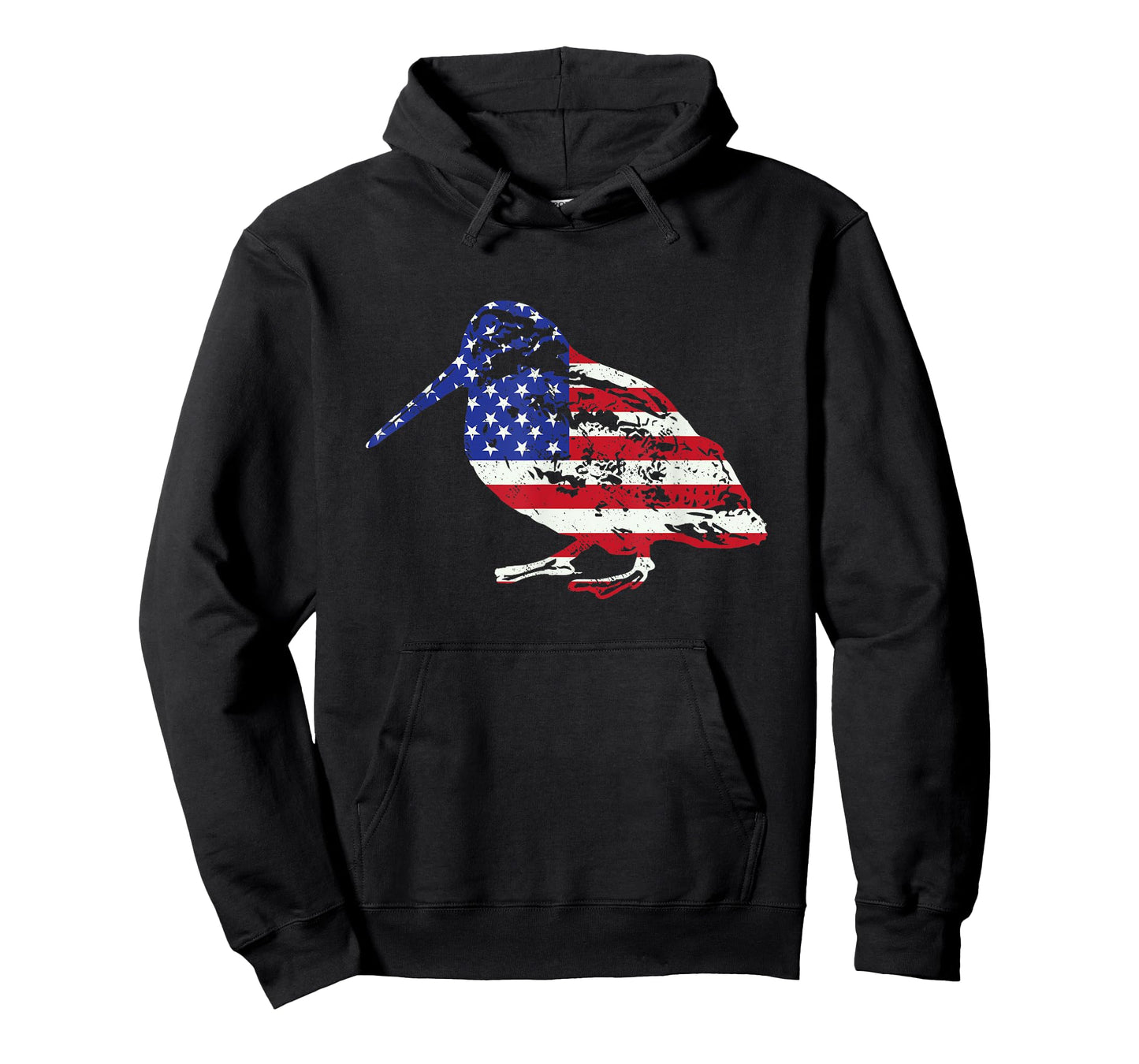 American Flag Woodcock Hunter Timberdoodle Bogsucker Gifts T-Shirt
